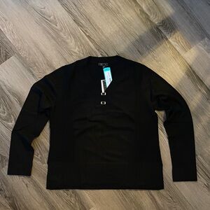 Black V-Neck Sweater